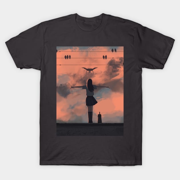 Drone Deployed T-Shirt by VAO